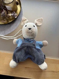 💕 Spieluhr Sterntaler Hase Hose Frottee Vintage creme blau 💕 Schlafe, mein - Bild 1 von 3