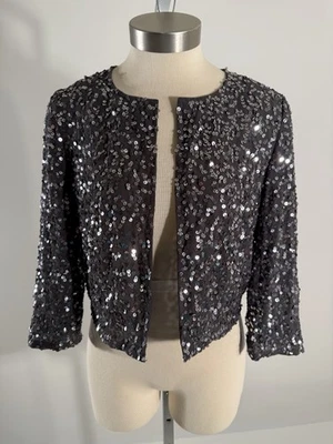 Lentejuelas de metal Gunmetal Silence & Noise para mujer talla pequeña Foto 1 de 4