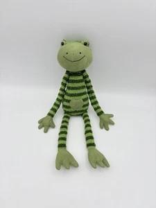 Jellycat Frederick Frog Plush Green Striped Floppy Long Arms Legs London Toy 16" - Picture 1 of 9