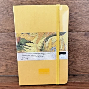 Cuaderno de bocetos Moleskine amarillo seda Shantung Museo Van Gogh TOTALMENTE NUEVO - Imagen 1 de 8