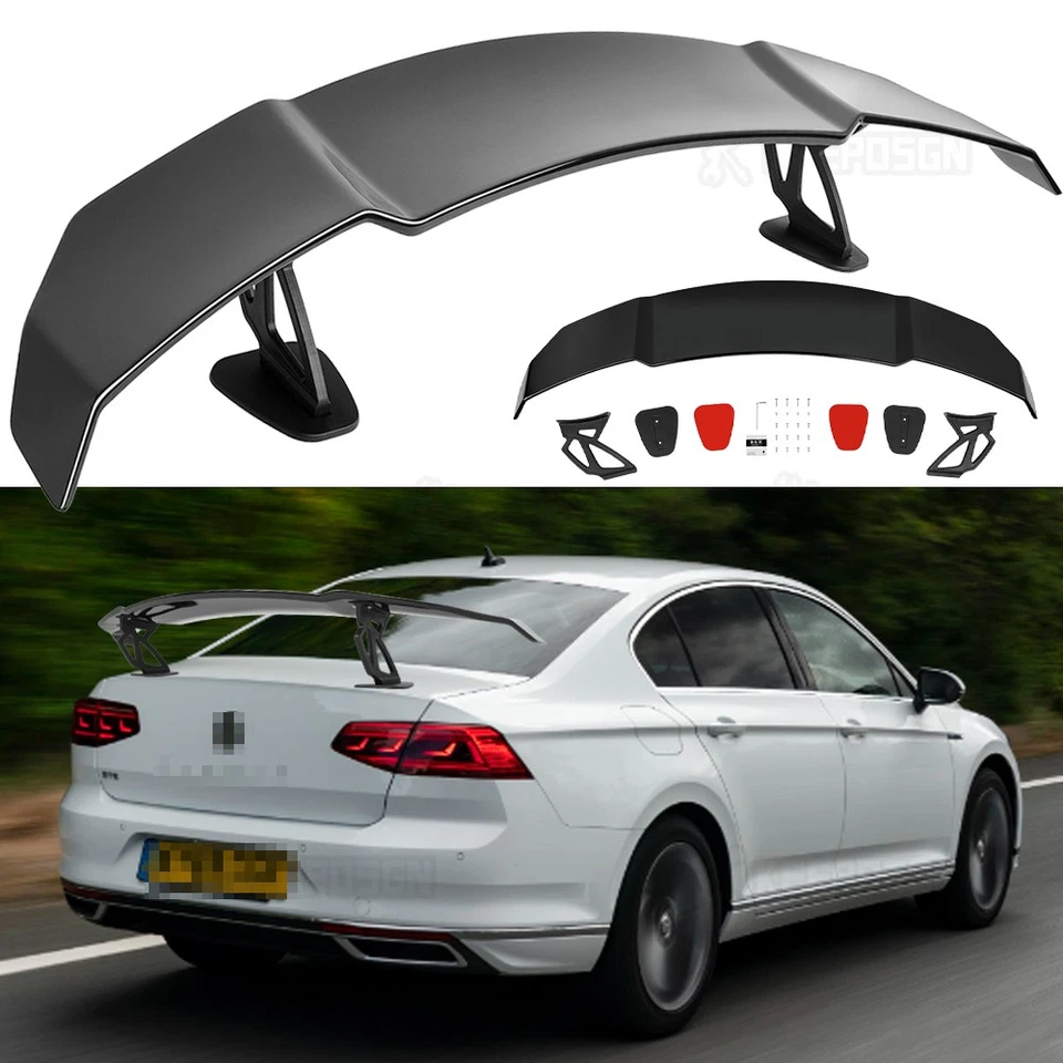 55-дюймовый гоночный задний спойлер на крышу багажника в стиле GT закраина крыла для Volkswagen Passat 09-19 - Изображение 1 из 4