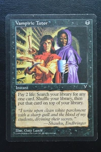 Magic The Gathering MTG VAMPIRIC TUTOR Visions MP Moderately Played - Picture 1 of 2