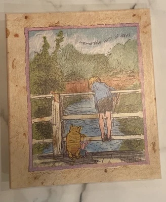 "Álbum de fotos de colección Disney Hallmark Winnie the Pooh Christo Robin aproximadamente 12x10""" Foto 1 de 4