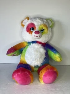 BAB Pop of Color Rainbow Panda Tie Dye 15" Build A Bear Stuffed Toy Plush - Picture 1 of 8