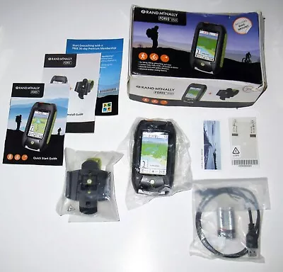 RAND MCNALLY Foris 850 Outdoor GPS Hiking Trails Bike Mount Bundle In Box READ - Image 1 of 4