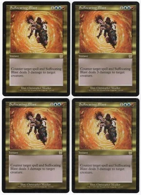 Suffocating Blast x4 4x 2001 Apocalypse PLAYSET Multi-Color Instant MTG NM AZ2 - Image 1 of 2