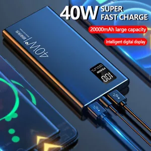 80000mAh Fast External Portable Power Bank Backup Battery Charger for Cell Phone - Picture 1 of 12
