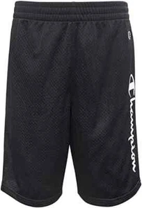 Champion Athleticwear Jungen schwarz 14-16 Schriftzug D-String Netz Stretch Taille Shorts kd - Bild 1 von 3