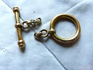Gold 750 18K Knebelverschluß, 14,19 Gramm, große Schließe, toggle clasp - Bild 1 von 5
