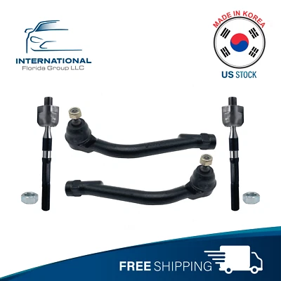 4 piezas ⭐Corea⭐Exterior delantero + Extremos de varilla de amarre interior para 13-18 HYUNDAI SANTA FE SPORT XL Foto 1 de 4