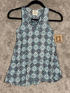 NWT People's Project LA Girl's Brookeanne Short Dress Blue Size: S (7-8) - Picture 1 of 9