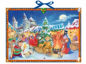 Advent at The Knights Castle Traditional German Advent Calendar 52 cm x 38 cm - Picture 1 of 1