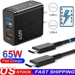 65W Fast Charging USB Type C Wall Charger For Google Pixel 9 8 7 6 5 4 3 Pro a - Picture 1 of 17