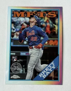 2023 Topps Chrome BRETT BATY Rookie 35° anniversario rifrattore #88CU-15 NY Mets - Foto 1 di 1