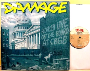 DAMAGE - Live Off The Board At CBGB- '87 Celluloid label VG+/EX hardcore Punk LP - Imagen 1 de 7