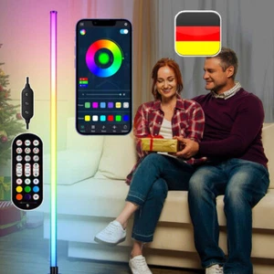 RGB LED Stehleuchte Dimmbar Farbig Stehlampe Lichtsäule Standleuchte Dimmbar 10W - Bild 1 von 13