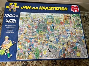 Jumbo Jan Van Haasteren 1000 Piece Comic Jigsaw Puzzle The Garden Centre - Picture 1 of 2