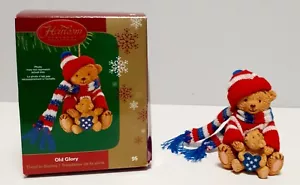 2003 Carlton Cards Heirloom Ornament Collection Old Glory Ornament #95 - Picture 1 of 8
