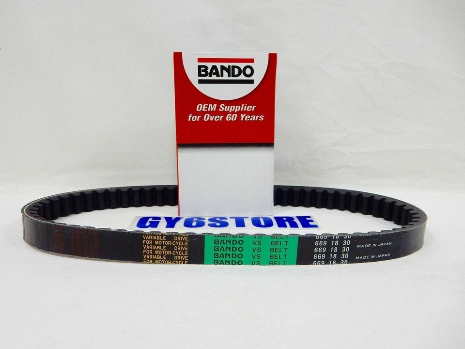 BANDO CVT DRIVE BELT 669-18-30 *FOR 50cc QMB139 SHORT CASE MOTOR 10" WHEEL* - Image 1 of 1