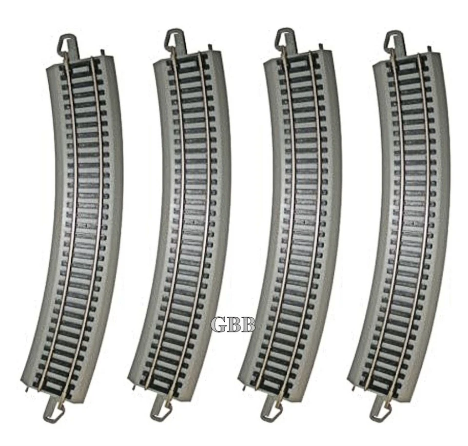 4 Pcs HO Scale 18" Radius Nickel Silver Curve E-Z Track Bachmann 44501 New - Image 1 of 1
