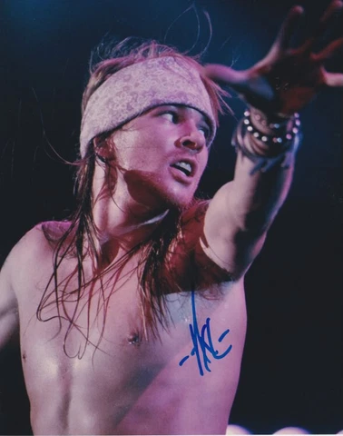Axl Rose (Guns n'Roses) signed 8x10 photo Cover