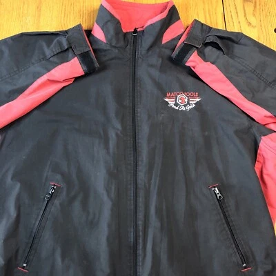 MATCO Tools Windbreaker Jacket ￼2XL Good As Gold Men's Lined Zip Red Black - Image 1 of 4