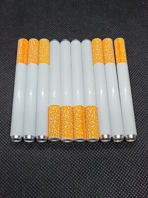 10x Metal One Hitter Pipe Cigarette Style Dugout Bat Large 3" Free USA Shipping  - Image 1 of 4