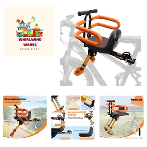 Kids Bike Seat with Handlebar Attachment, Detachable Front Mounted Child Bicy... - Picture 1 of 7