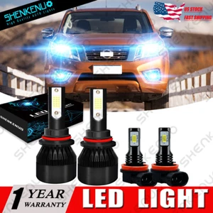 Faro LED COB alto/bajo + bombillas antiniebla 8000K para Nissan Frontier 2005-2019 - Imagen 1 de 12
