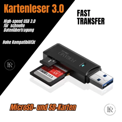 Kartenleser USB 3.0 Stick Card Reader SDHC SDXC MicroSD TF Adapter Speicherkarte - Bild 1 von 4