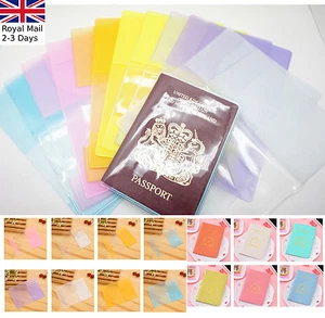 Transparent/Translucent Passport Cover Holder Case Organizer ID Card Protector - Picture 1 of 20