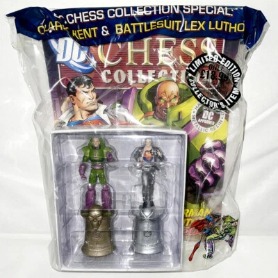 COLECCIÓN DE FIGURAS DE AJEDREZ EAGLEMOSS KING SPECIAL SUPERMAN & LEX LUTHOR CON REVISTA Foto 1 de 4