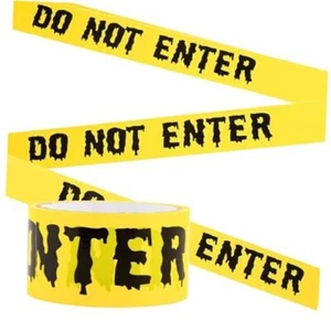 Halloween Caution Tape 1.9inch x 82Feet Halloween Decorations Do Not Enter Tape - Picture 1 of 7