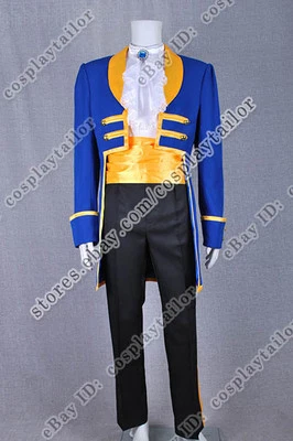 Disfraz de La Bella y la Bestia Cosplay Príncipe Adán Uniforme de Lujo Diseño Original Foto 1 de 4