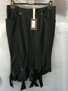 MARIAGRAZIA PANIZZI - GONNA TUBINO UNITO NERO - MADE IN ITALY - TG 42 - Imagen 1 de 5