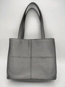 Elizabeth Arden Small Silver Metallic Double Handle Bag - Picture 1 of 9