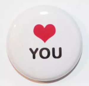 1" (25mm) Love You... BABE - BAE - BABE o BOO - MINI insignia o imán - Imagen 1 de 9