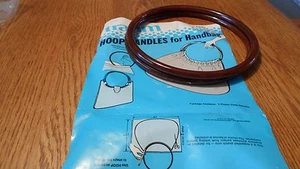 Vintage Brown Traum Hoop Handles for Handbags Purse Handles New in Open Package - Bild 1 von 6