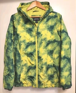 Lands End Kids Boys Girls Tie Dye Quilted Insulated Puffer Winter Jacket Coat L  - Picture 1 of 13