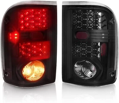 Tail Lights For Ford Ranger 2000-2004 2005 LED Smoke Rear Brake Lamps Left Right — 第 1/4 张图片