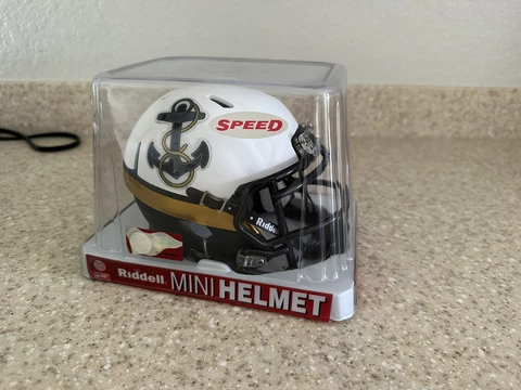 Navy Midshipmen Riddell Revo Speed Mini Helmet 2012 Army Game Special Edition Cover