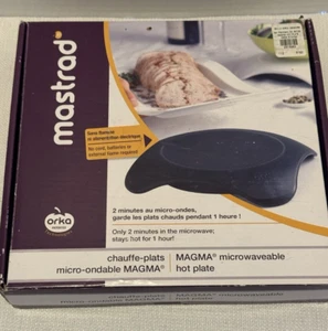 NEW Mastrad Magma Microwaveable Hot Plate, Warming Plate Silicone, Red - Picture 1 of 16