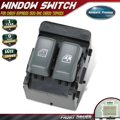 Front Driver Power Window Switch for Chevy Express 1500 01-02 GMC C6500 Topkick - Image 1 of 4