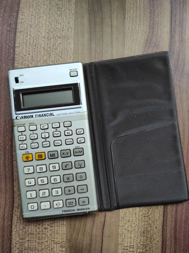 Calculatrice Canon Financial Manager vintage fonctionnelle - Photo 1/4