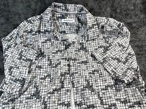 Tommy Bahama Poolfliesen Herren Knopfleiste Seide Baumwolle Shirt XL/TG - Bild 1 von 7
