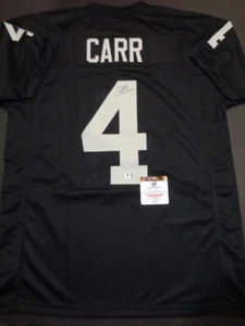 Derek Carr Las Vegas Raiders Signed Autographed custom jersey size XL - Picture 1 of 4