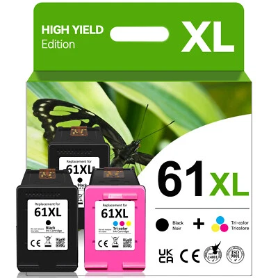 Cartuchos de tinta #61XL para HP 61XL Deskjet 2050 2510 2512 2514 2540 3050 3510 3516 Foto 1 de 4