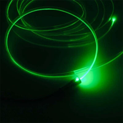 Kit de cables de fibra óptica de plástico para decoración de tiras de luces LED de 5V/12V/110V para automóvil y hogar de 3 mm Foto 1 de 4