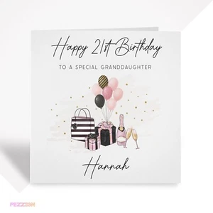 Personalised 21st Birthday Card for Her | Daughter Granddaughter Niece Sister - Picture 1 of 5
