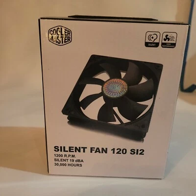 Cooler Master R4-S2S-124K-GP Case Fan 4 pack 1200 RPM silent fans 3 pin power  - Image 1 of 4